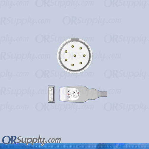 3-Lead ECG Cable with Philips Medical Connector and Safety DIN AHA Patient Connectors