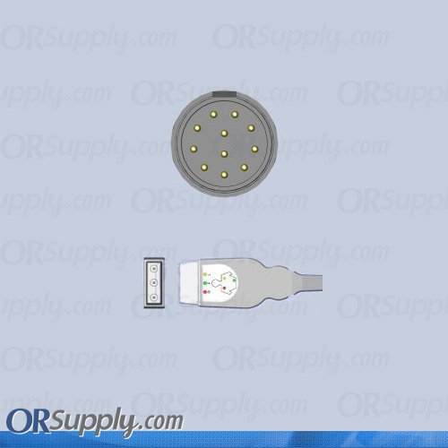 Nihon Kohden ECG Cable, 3-Lead IEC