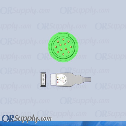 Kontron ECG Cable, 3-Lead Inverse IEC