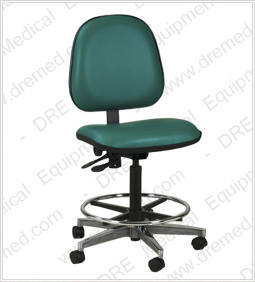 Clinton Lab Stool with Contour Seat and Backrest 