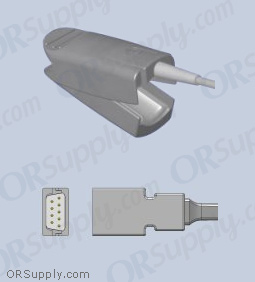 Datascope Compatible SpO2 Finger Sensor with Large Reusable Finger Probe (3 Feet, Indirect)