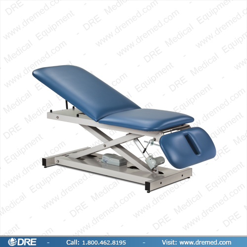 Clinton Open Base Power Table with Adjustable Backrest & Drop Section - 80330