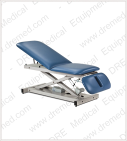 Clinton Open Base Power Table with Adjustable Backrest & Drop Section - 80330