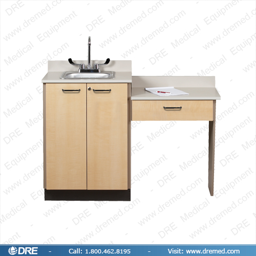 Clinton Wall Mount Desk with 1 Leg and 1 Drawer