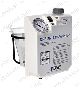 DRE DM-530 Portable Aspirator with Battery Backup right