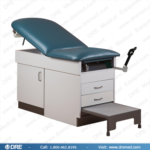 DRE Patient Exam Table pull-out foot stool