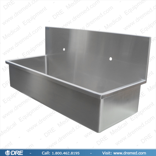 DRE Surgical Stainless Steel Scrub Sink left