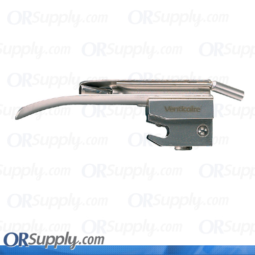 Flexicare Venticaire Conventional Miller English Profile Laryngoscope Blades with Oxygen / Suction Port