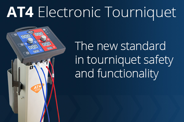 AT4 Electronic Tourniquet — The new standard in tourniquet safety and functionality.
